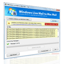 Importing Windows Live Mail into Mac Mail